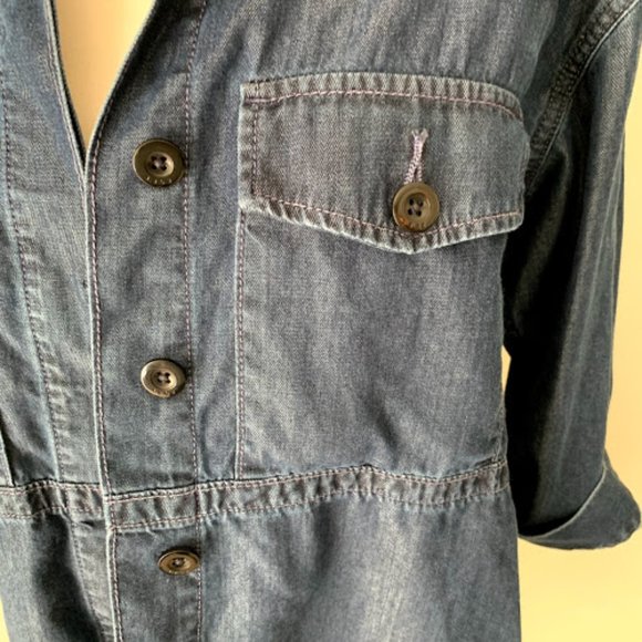 GAP Oversized Chambray Jacket or Shirt M - Picture 3 of 6